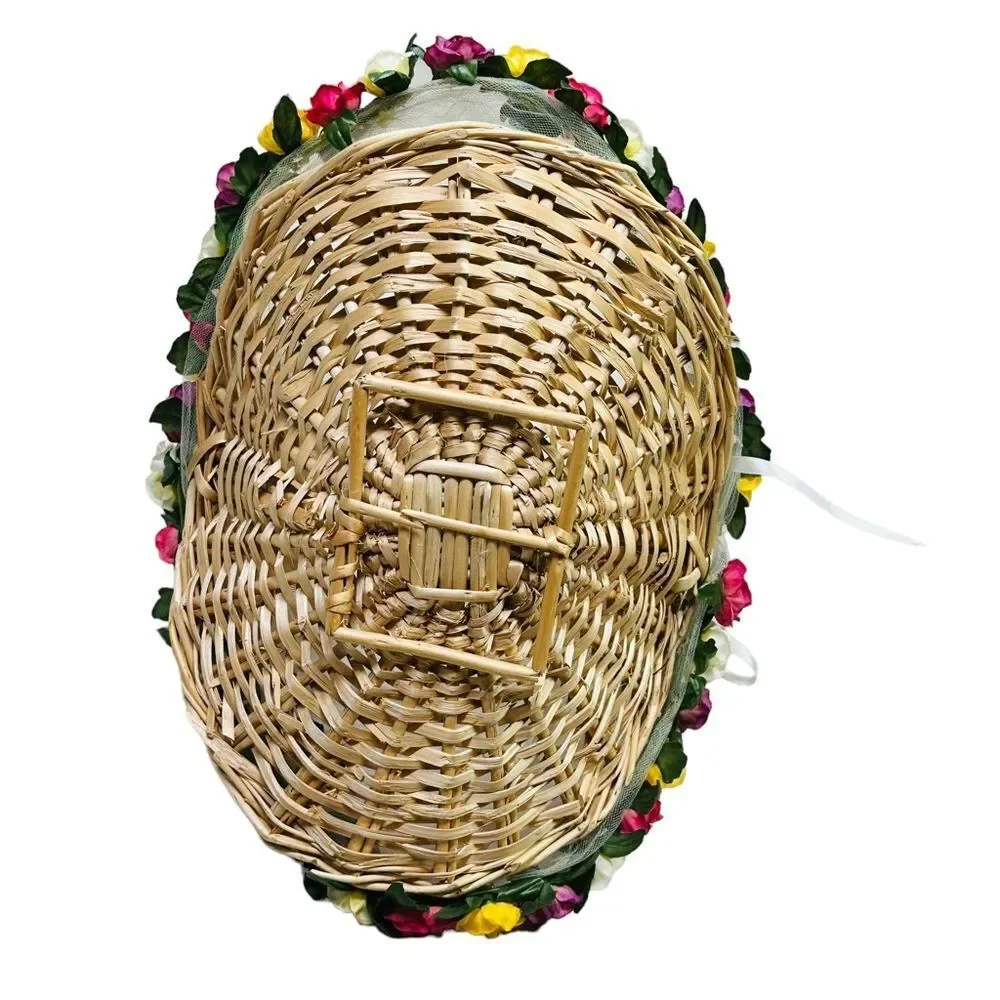 10/$25🦋 Vintage Handmade Flower Girl Decorative Basket